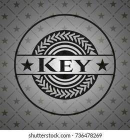 Key dark emblem. Retro