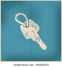 
Key design on old background,grunge vector