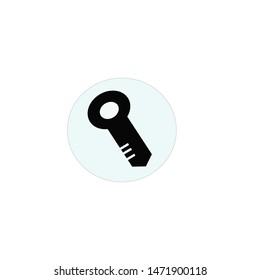 The key is a device made of metal to open and lock the door by inserting it into a hole in the door