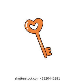 Ilustración clave del doodle en vector
