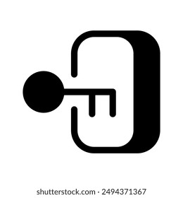 Ilustración de diseño de símbolo de Vector de puerta