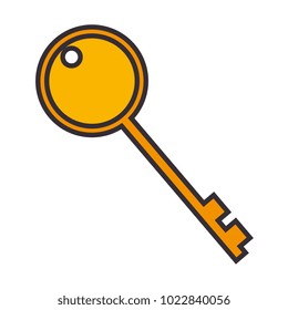 key door isolated icon