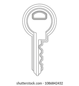 key door isolated icon
