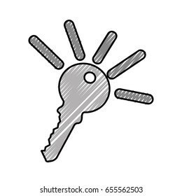key door isolated icon