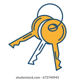 key door isolated icon