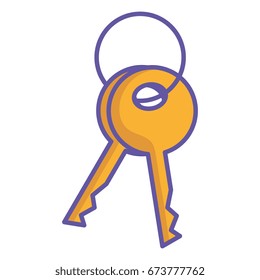 key door isolated icon