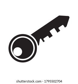 key door silhouette style icon vector illustration design