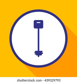 Key to the door .Vector icon.