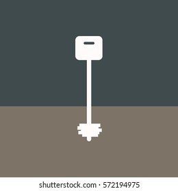 Key to the door .Vector icon.