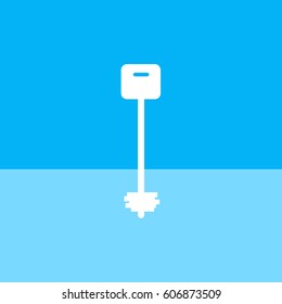 Key to the door .Vector icon.