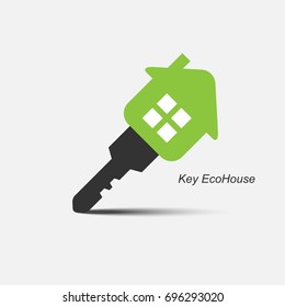 Key Eco House icon, Logo for the company