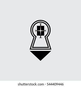 key element icon logo business