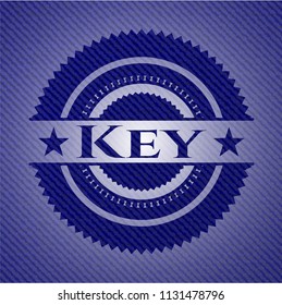 Key emblem with jean high quality background