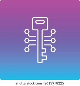 Key Encryption vector icon. Can be used for printing, mobile and web applications.
