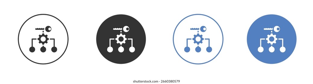 Key factor icon logo graphic designs