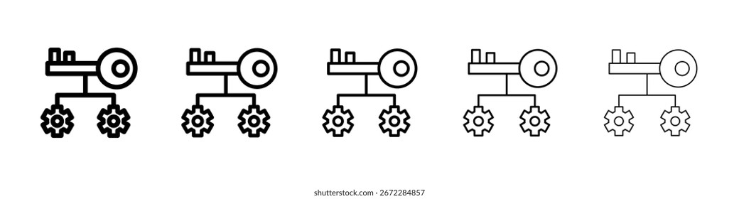 Icono de factor clave para el concepto móvil y el Diseño web.