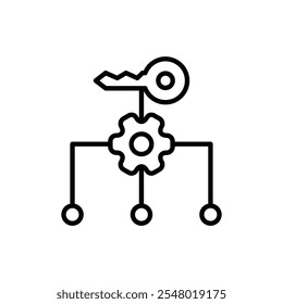 Key factor icon web design in vector