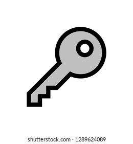 key favorites icon vector