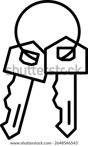 Key Filled Style Icon Design