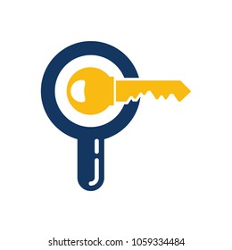 Key Find Logo Icon Design