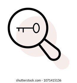  key find magnifier 