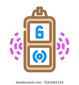 key finder accessory color icon vector. key finder accessory sign. isolated symbol illustration