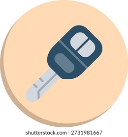 Icono de estilo de círculo plano clave