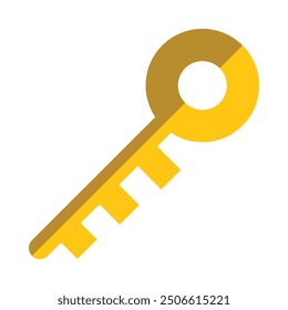 Key Flat Icon Design For Personal nad Commercial Use