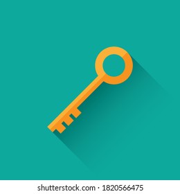 
Key flat icon design vector Eps10