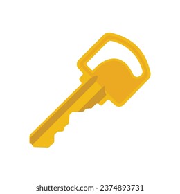 Ilustración plana de teclas. Limpiar elemento de diseño de iconos en fondo blanco aislado
