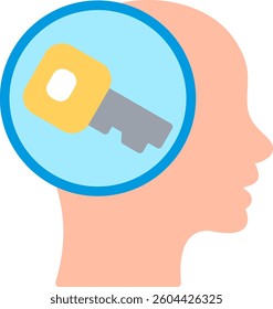 Key Flat Illustration Vector Design