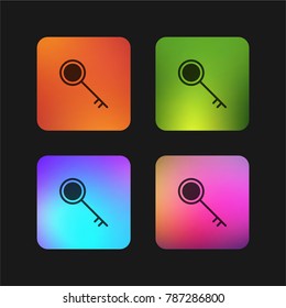 Key four color gradient app icon design