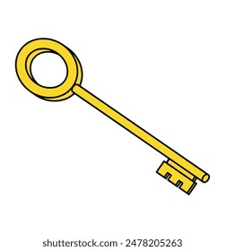 An key Fresh isolated on white background