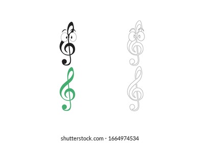 Key G Music Instrument Vector Illustration Bundle