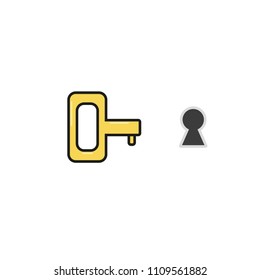 Key. Game , icon, flat design