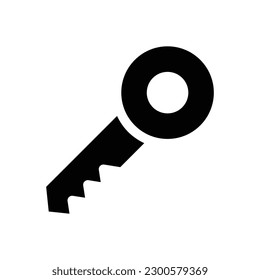 gráfico vectorial de ilustración de icono de glifo clave