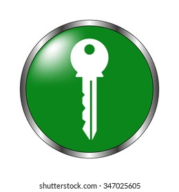 Key -  green vector icon