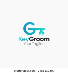 Key Groom Logo Vector Template Design. Good for Business, Start up, Agency, and Organization