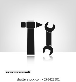 key and hammer