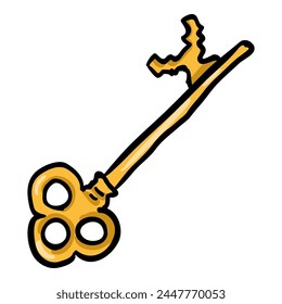 Key Hand Drawn Single Doodle Icon