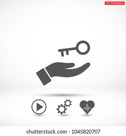 key in hand icon
