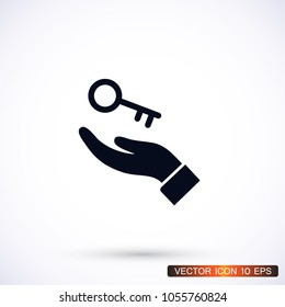 key in hand icon