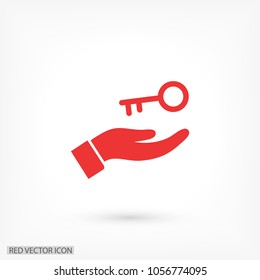 key in hand icon