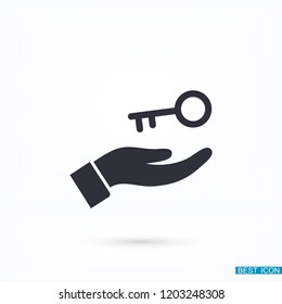 key in hand icon