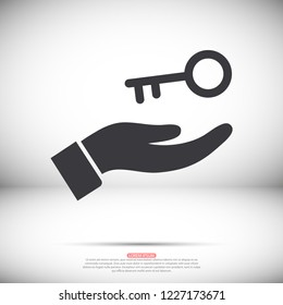 key in hand icon