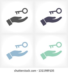 key in hand icon