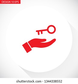 key in hand icon