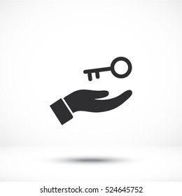 key in hand icon