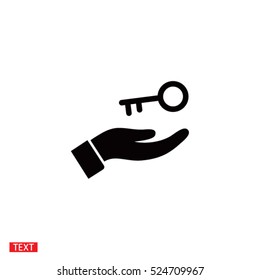 key in hand icon