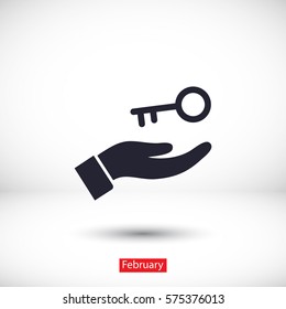 key in hand icon